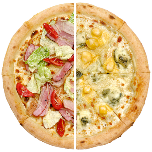 Піца з половинок